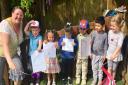 Children celebrated the nursery's 'good' rating