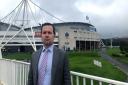 Chris Green MP at Bolton Wanderers' Toughsheet Stadium