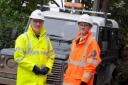 Peter Boulton and Balfour Beatty's project manager Paul Robinson