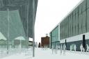 VISON OF THE FUTURE: The ambitious vision would modernise the town centre and feature glass structures as a nod to the town's glass heritage
