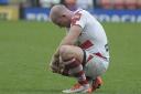 Skipper Micky Higham was distraught at the final whistle on Saturday