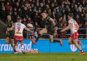 Action from Leigh at St Helens