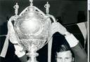 Alex Murphy raises the Rugby League Challenge Cup