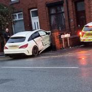 The two vehicles that collided on Manchester Road (Pic: Rae Buxton)