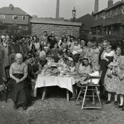 The VJ-Day party in Atherton in 1945                                                                                                                    Picture: Wigan and Leigh Archives and Local Studies