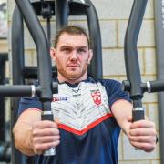 Leigh Leopards' Robbie Mulhern in England training
