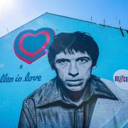 The existing Pete Shelley mural in Leigh town centre