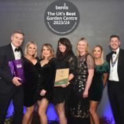 The proud Bents team with their award