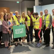 Volunteer litter picks at last year's 'Keep it Clean' campaign