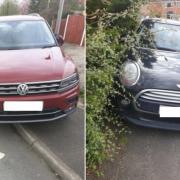 Examples of dangerous parking around Leigh Sports Village