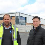 Mike Fearon and Neill Wood outside the new units