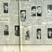 Photographs were printed of servicemen who had been wounded, taken prisoner or reported missing or killed