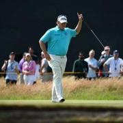 George Coetzee carded a second-round 69 at Hoylake