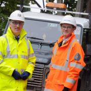 Peter Boulton and Balfour Beatty's project manager Paul Robinson