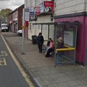 The bus stop outside the Punch Bowl pub. Picture: Google