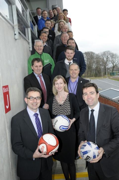 Head teachers, heads of sport and representatives of clubs and agencies from across the area joined Andy Burnham MP to hear more about plans for the Leigh Olympics