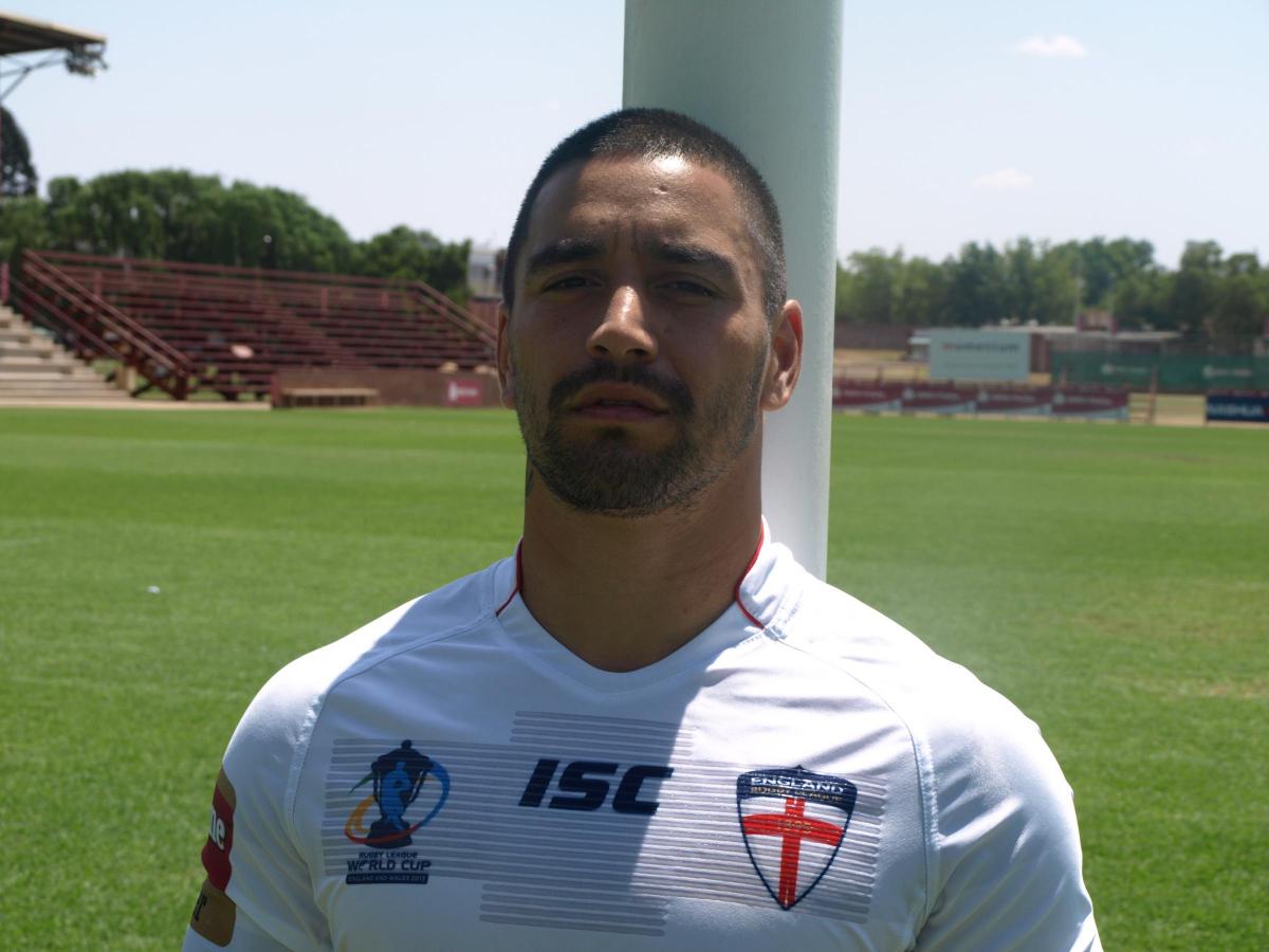 Rangi Chase. England training camp in South Africa. Picture: England RL