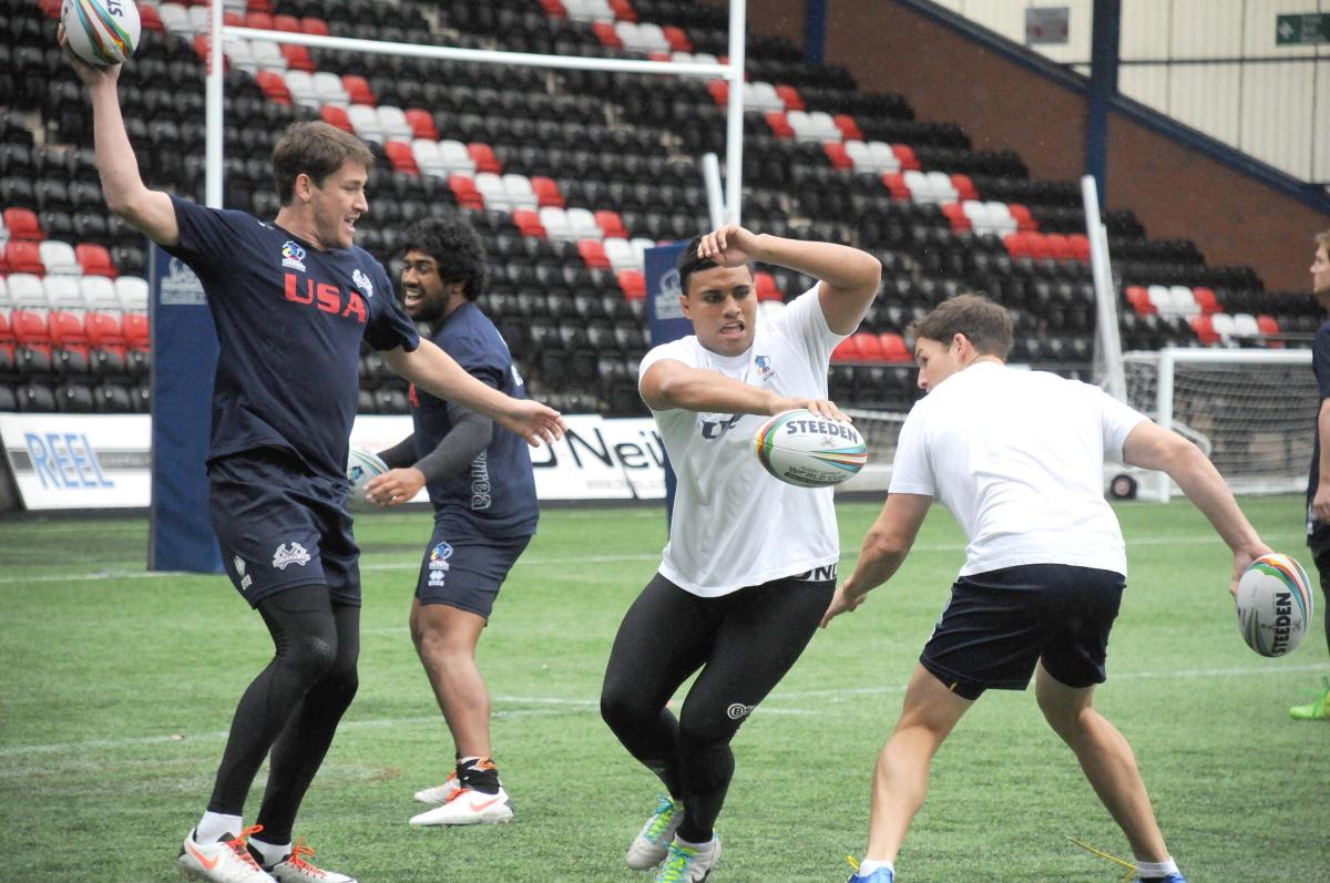 USA World Cup training session at Security Select Stadium in Widnes
