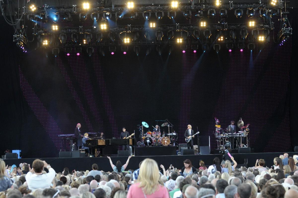 Sir Elton John performed at Leigh Sports Village on Saturday night.