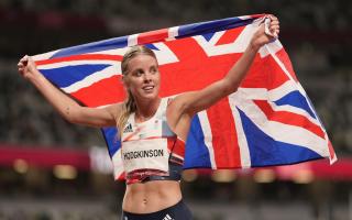 Keely Hodkinson in Tokyo where she won an Olympic silver medal this year Pic: PA