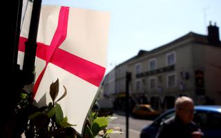 An English flag celebrating St George's Day