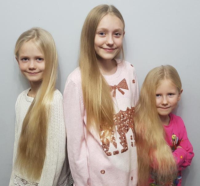 Three Sisters Set To Have Hair Chopped Off For Little Princess