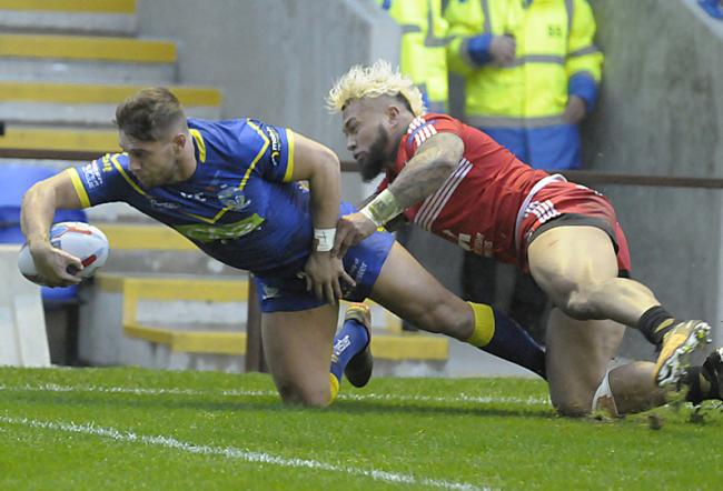 Matty Russell during his last season with Warrington Wolves. Picture: Mike Boden