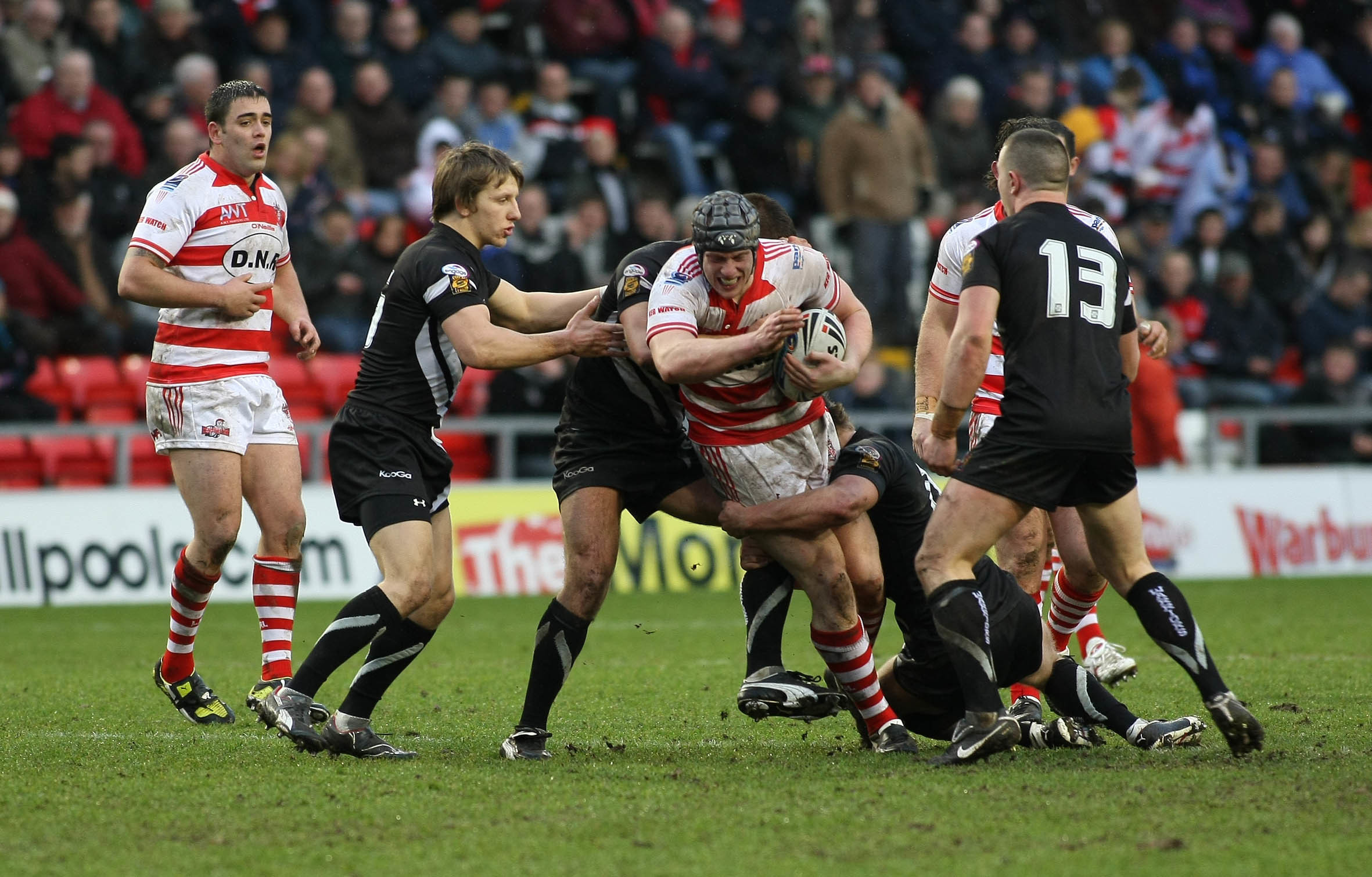 Chris Hill in action for Leigh during a pre-season clash with Wigan in 2010. Picture by Maurice Jones