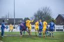 Action from Atherton Colls game at Radcliffe.                                                                                     Picture: David Featherstone
