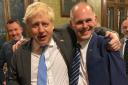 James Grundy with Boris Johnson