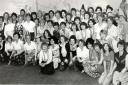 Workers on their last day at Ward & Goldstone Factory in 1980                                                                   Picture: Wigan and Leigh Archives and Local Studies
