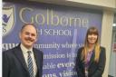 James Grundy MP with Golborne High headteacher Alison Gormally