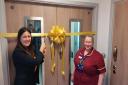 Lisa Nandy with GMMH operational manager Angela Calland at the 'Makerfield Suite'
