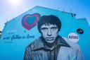 The Pete Shelley mural in Leigh town centre