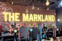 Owners Ian and Adrian behind the bar at the Markland