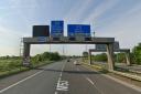 The incident happened between junctions 10 and 11 of the M53, near Ellesmere Port. Picture: Google.