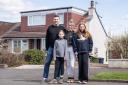 Harry Kinloch and partner Anna McClelland's Milngavie bungalow is in the running to be crowned Scotland's Home of the Year. The couple are pictured with their children Lexi, 11 and Marley 9.