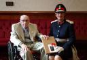 Francis Rothwell with the Lord-Lieutenant of Greater Manchester, Diane Hawkins