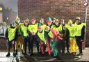 Festive elves helping to raise money for the Rotary Club at Leigh Miners