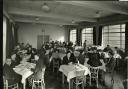 Managers and office staff eating in the canteen at Anchor Cable Works                                                 Picture: Wigan and Leigh Archives and Local Studies