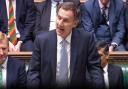 Chancellor Jeremy Hunt delivering his Budget     Picture: PA