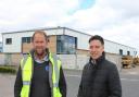 Mike Fearon and Neill Wood outside the new units