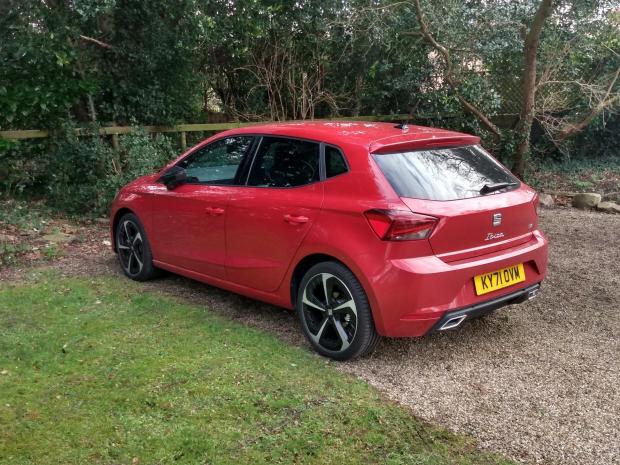 Leigh Journal: The bright read paintwork of the SEAT Ibiza really catches the eye in these images 