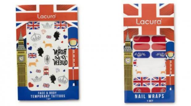 Leigh Journal: (Left) Lacura Jubilee Face & Body Temporary Tattoos and (right) Lacura Jubilee Nail Wraps (Aldi)