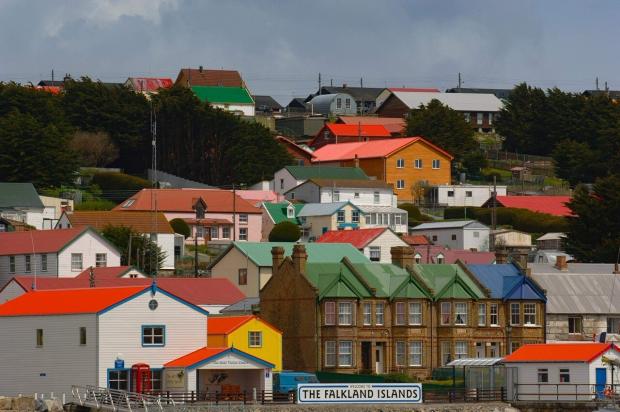 Leigh Journal: Stanley in the Falkland Islands. Credit: PA