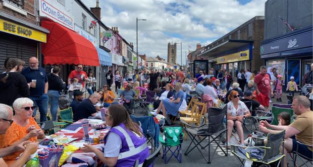 Leigh Journal: Residents filled Market Street as part of Atherton's Jubilee celebrations