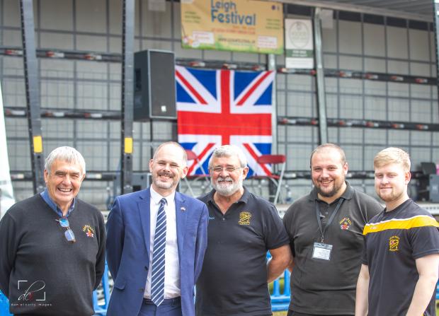 Leigh Journal: James Grundy MP at the festival on Friday, June 3