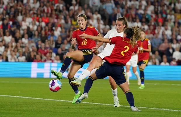 Leigh Journal: England beat Spain 2-1 after Ella's finish (Pic: PA)