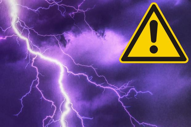 Met Office weather warnings for thunderstorms are in place from Sunday. Picture: Canva