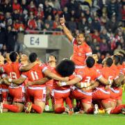 Tonga faced Cook Islands in the Rugby League World Cup 2013 at Leigh Sports Village